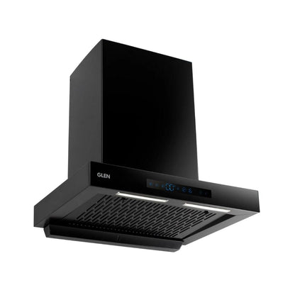 Glen 60 cm Wall Mounted Chimney Filterless Series CH 6053 BL BLDC AC 60 + Glen Cooking Range CR 2011 SS TR