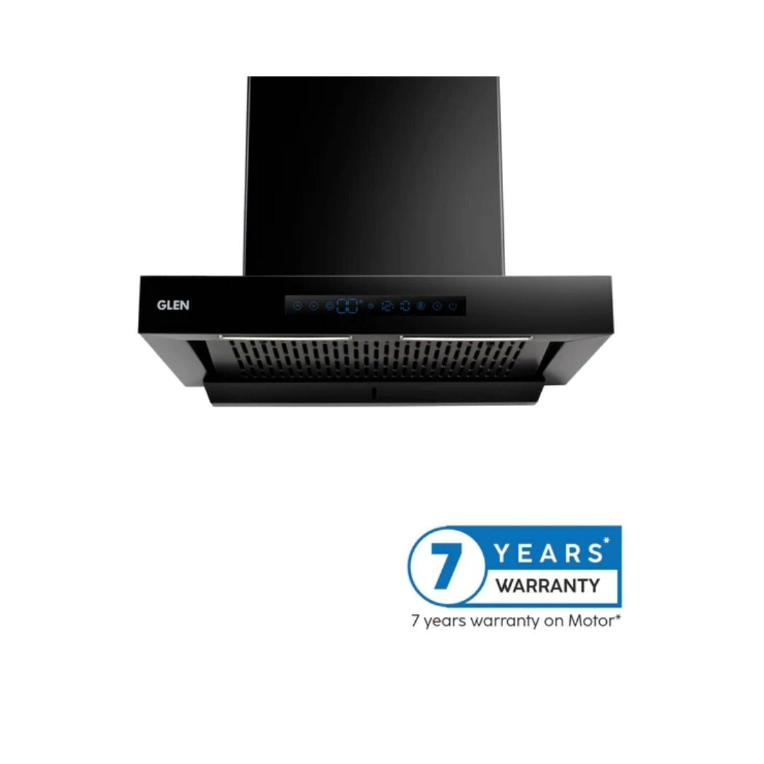 Glen 60 cm Wall Mounted Chimney Filterless Series CH 6053 BL BLDC AC 60 + Glen Cooking Range CR 2014 DB AI