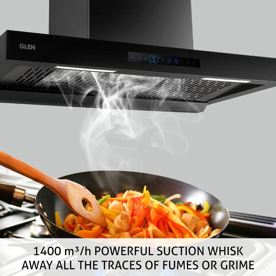 Glen 90 cm Wall Mounted Chimney Filterless Series CH 6053 BL BLDC AC 90