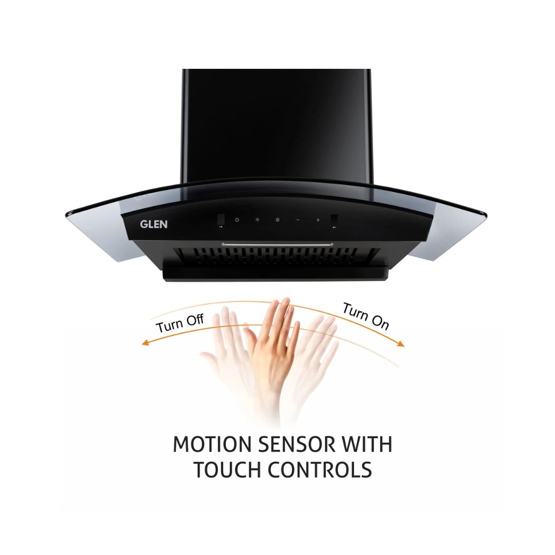Glen 60 cm Wall Mounted Chimney Filterless Series CH 6059 BL AC 60