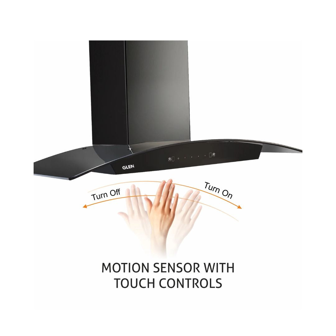 Glen 90 cm Wall Mounted Chimney Filterless Series CH 6059 BL AC 90