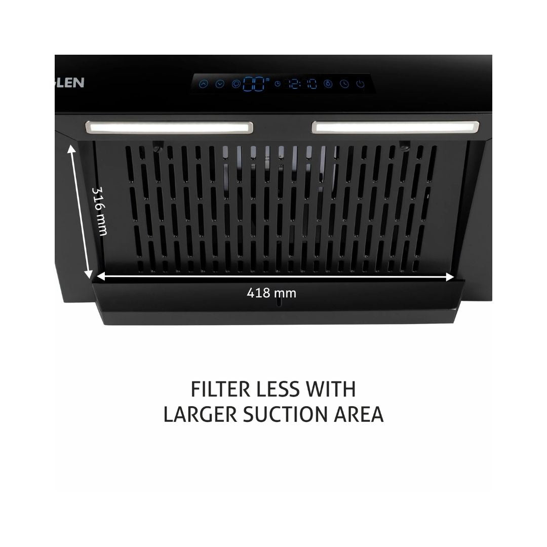 Glen 60 cm Wall Mounted Chimney Filterless Series CH 6062 BL BLDC AC 60