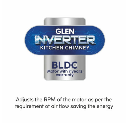 Glen 60 cm Wall Mounted Chimney Filterless Series CH 6062 BL BLDC AC 60