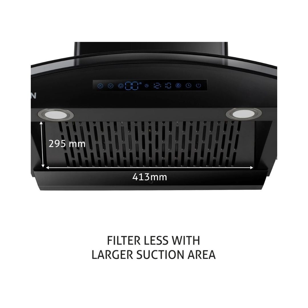 Glen 60 cm Wall Mounted Chimney Filterless Series CH 6069 BL BLDC AC 60