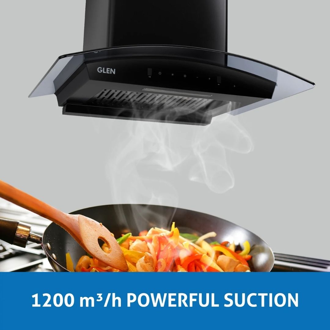 Glen 60 cm Wall Mounted Chimney Filterless Series CH 6071 BL BLDC AC 60
