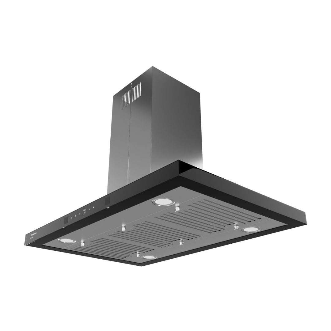 Crompton 90 cm Island Chimney GrandArt CHD-GAL90BFE-INX