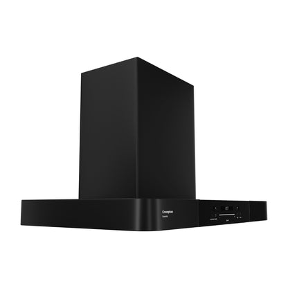 Crompton 90 cm Wall Mounted Chimney GrandArt CHD-GAVB90FLE-MBL