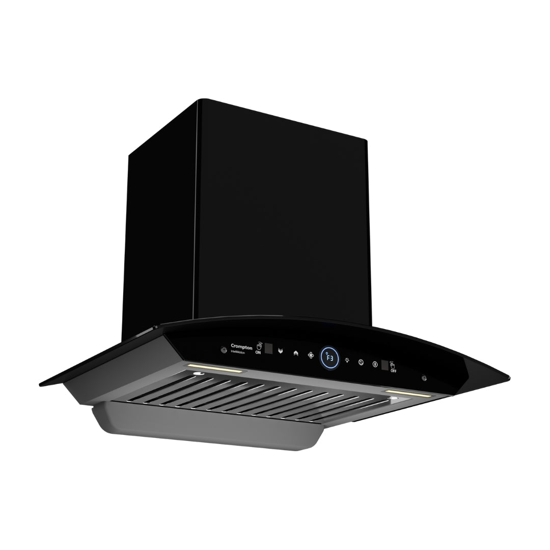 Crompton 60 cm Wall Mounted Chimney IntelliMotion CHD-IMC60FLE-MBL