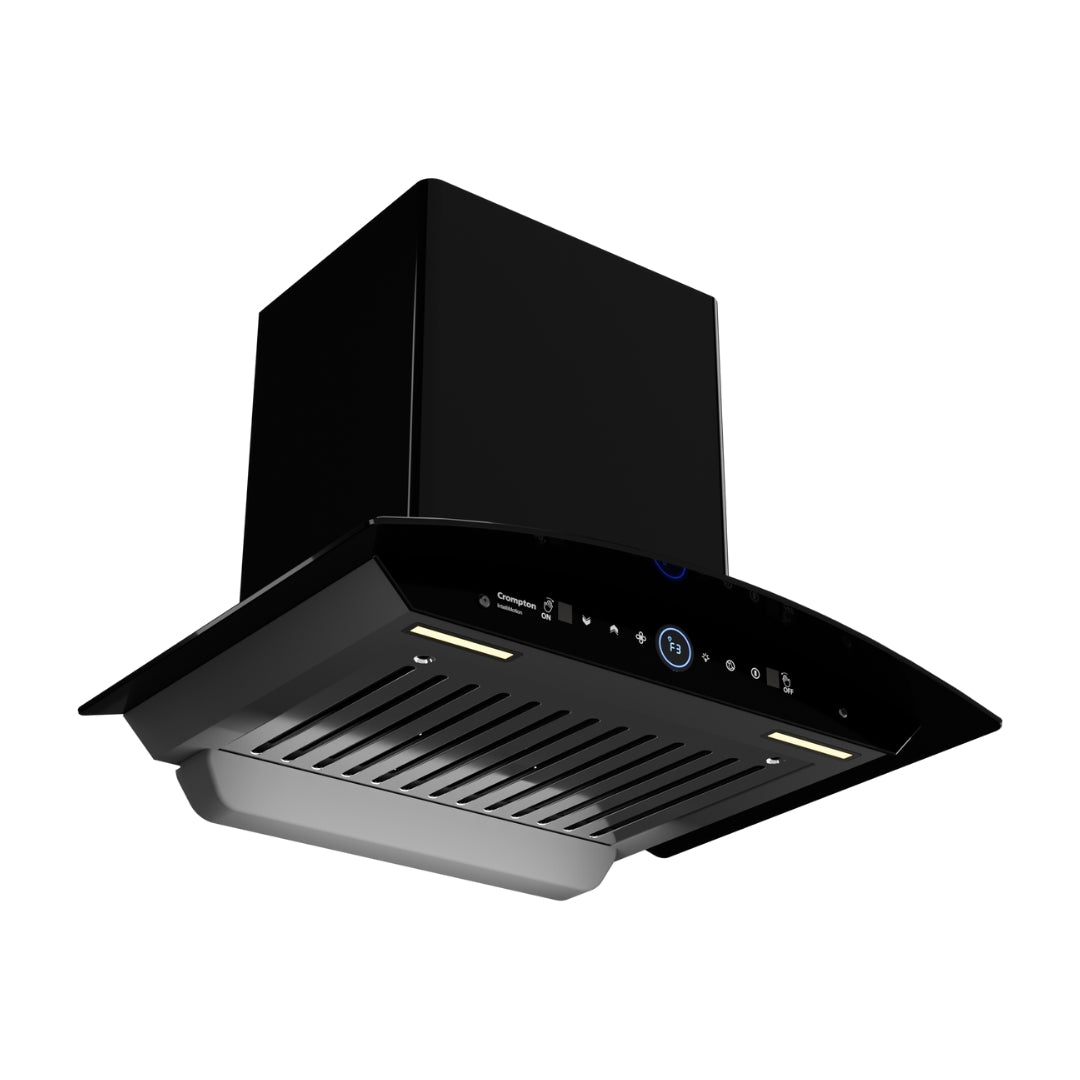 Crompton 60 cm Wall Mounted Chimney IntelliMotion CHD-IMC60FLE-MBL