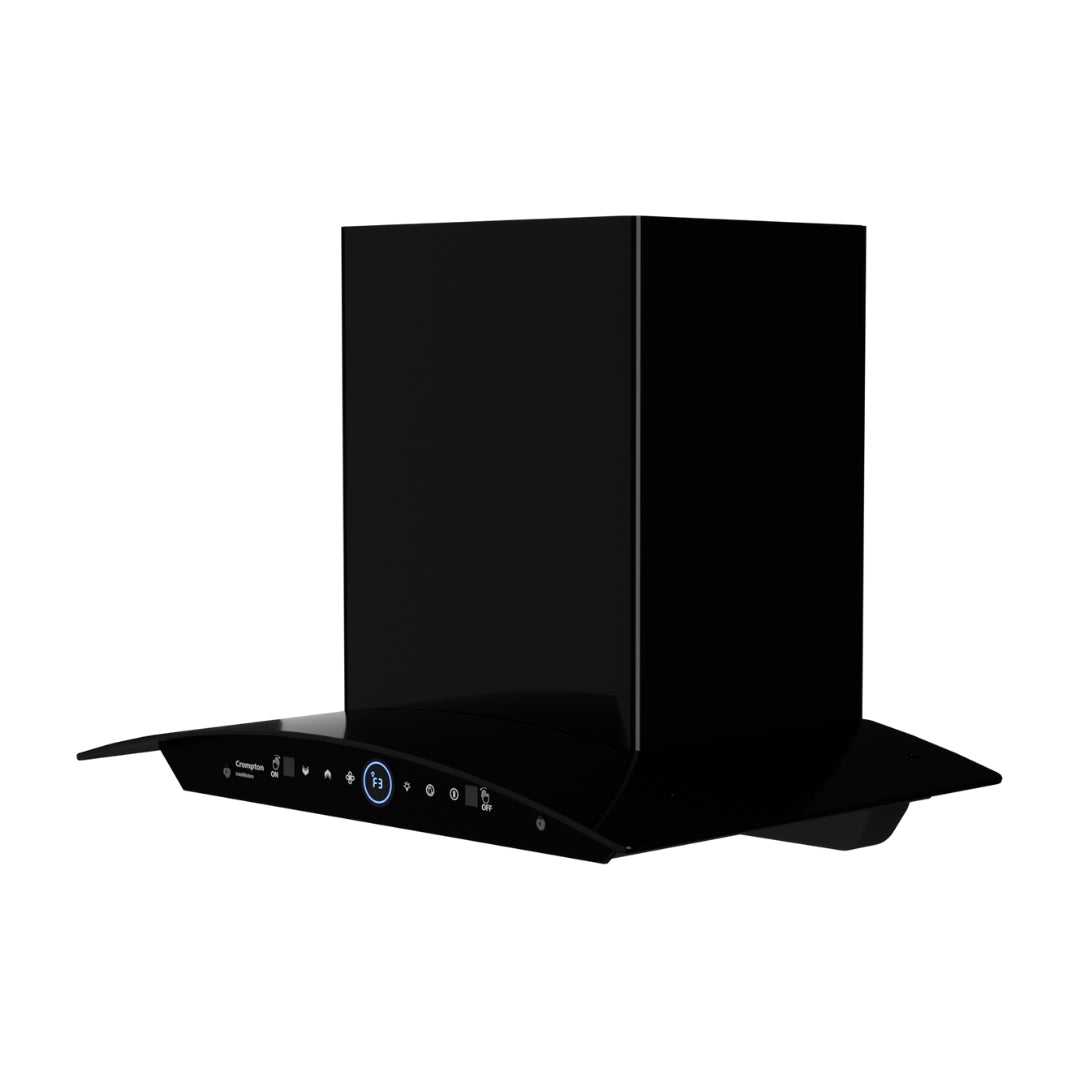 Crompton 60 cm Wall Mounted Chimney IntelliMotion CHD-IMC60FLE-MBL