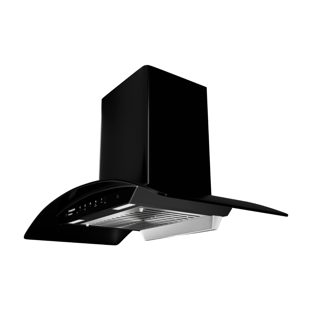 Crompton 90 cm Wall Mounted Chimney IntelliMotion CHD-IMC90BFA-MBL
