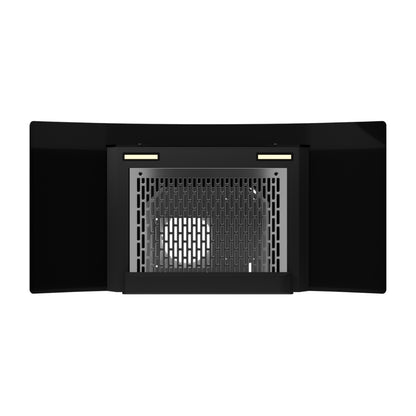 Crompton 90 cm Wall Mounted Chimney IntelliMotion CHD-IMC90FLE-MBL