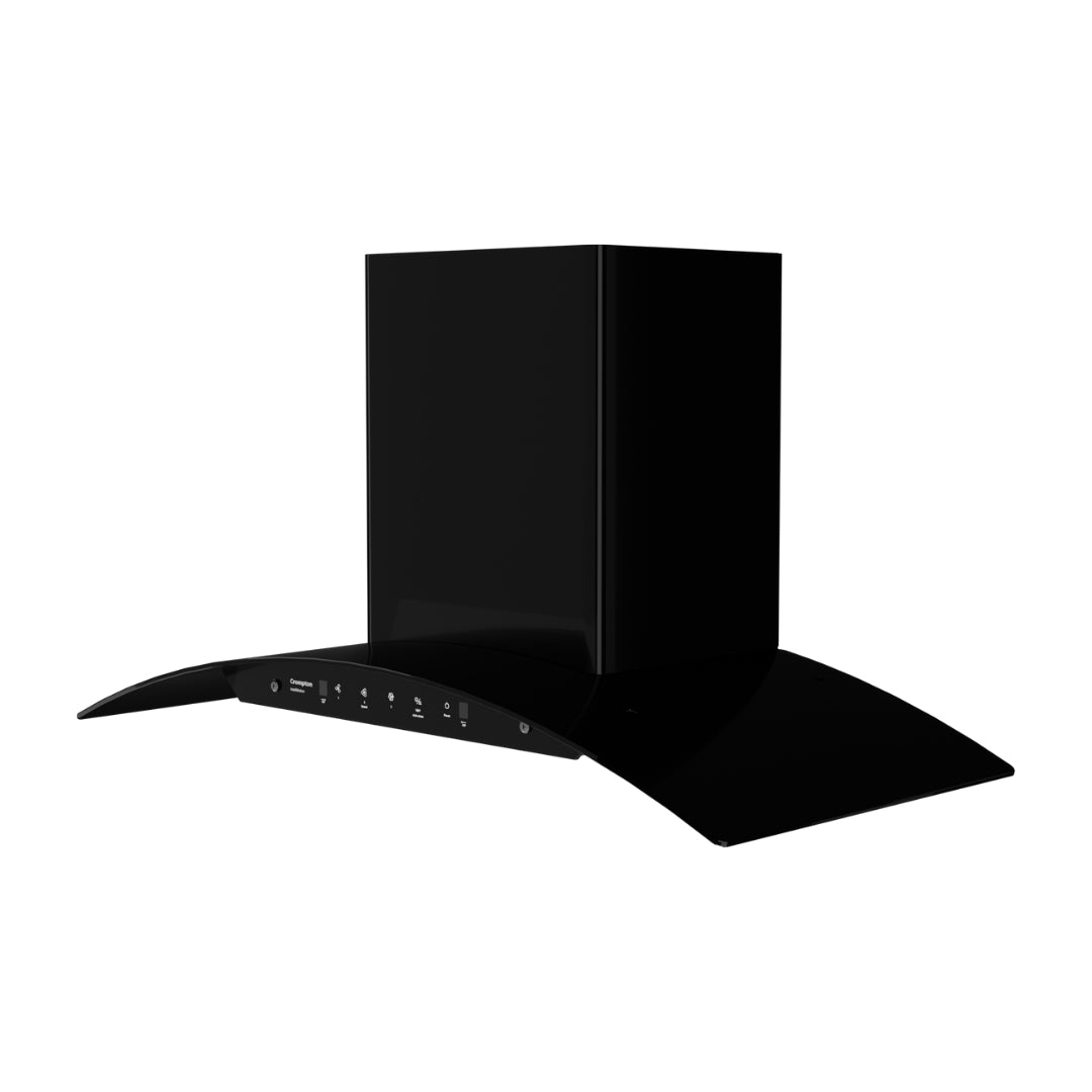 Crompton 90 cm Wall Mounted Chimney IntelliMotion CHD-IMC90FLE-MBL