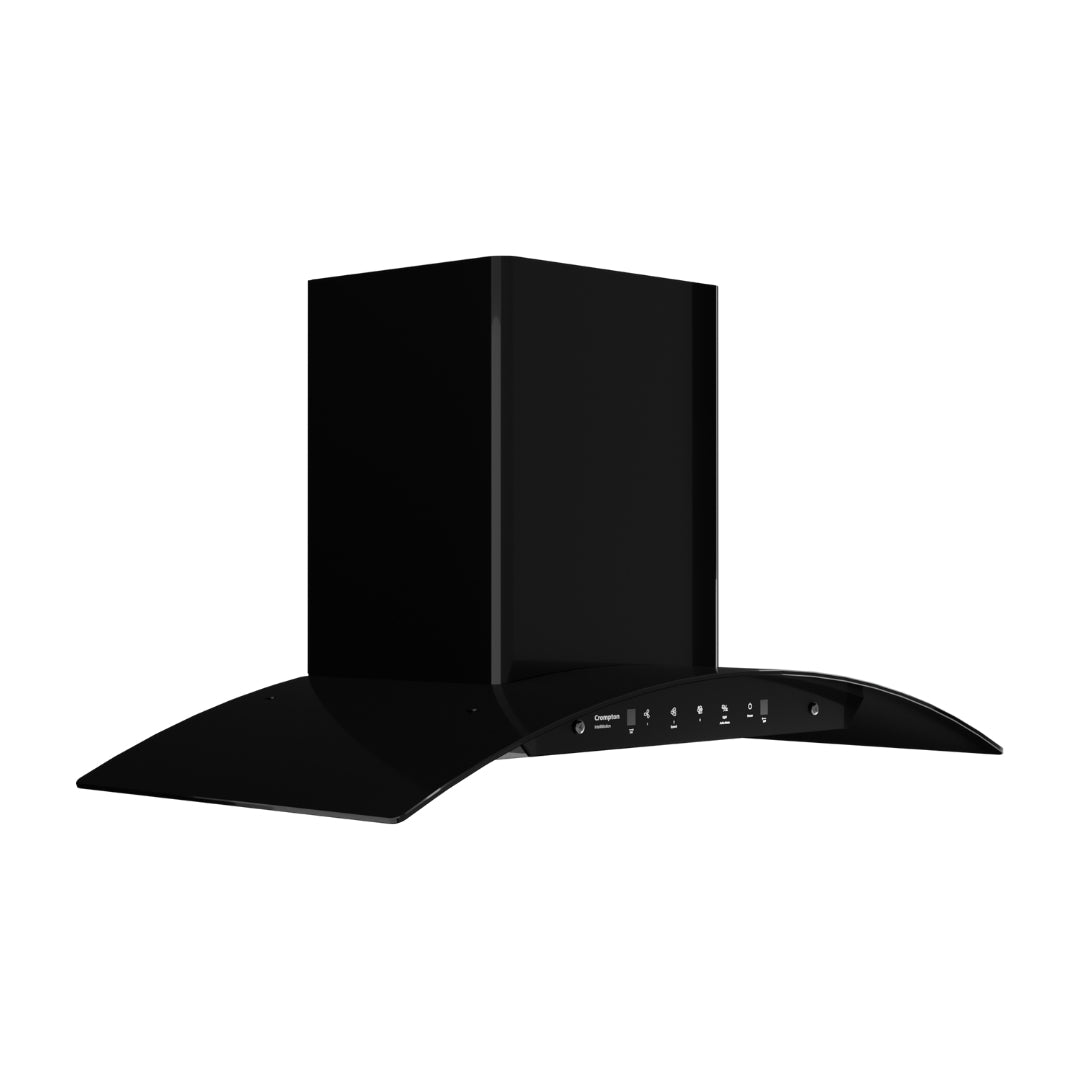 Crompton 90 cm Wall Mounted Chimney IntelliMotion CHD-IMC90FLE-MBL