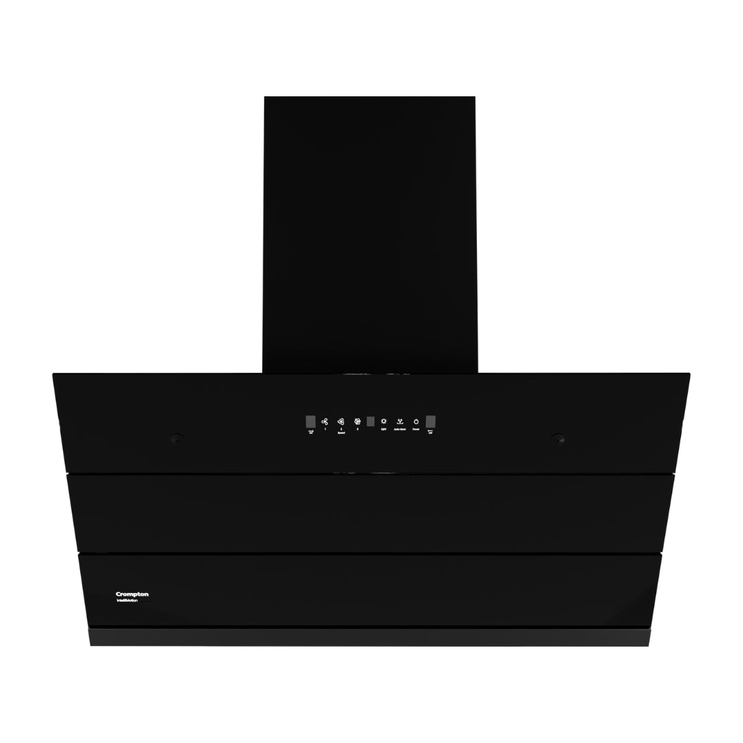 Crompton 90 cm Wall Mounted Chimney IntelliMotion CHD-IMI90FLE-MBL