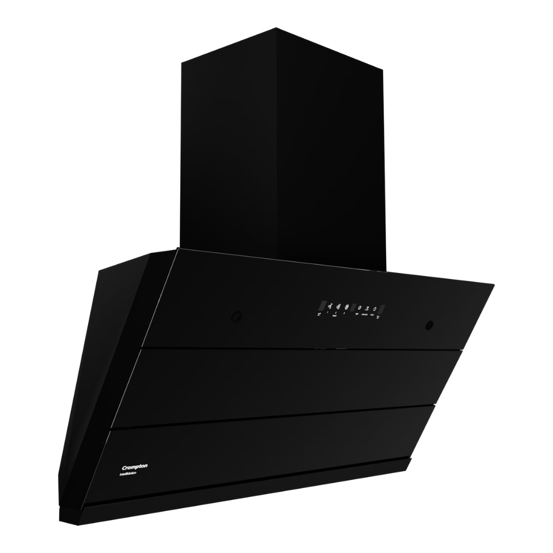 Crompton 90 cm Wall Mounted Chimney IntelliMotion CHD-IMI90FLE-MBL