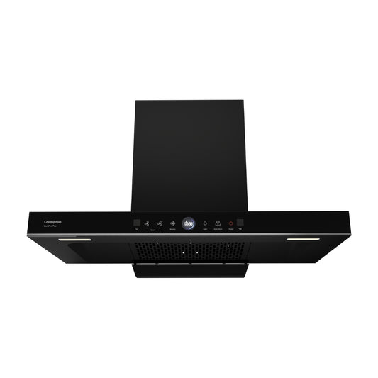 Crompton 90 cm Wall Mounted Chimney QuietPro Plus CHD-QPPB90FLE-MBL