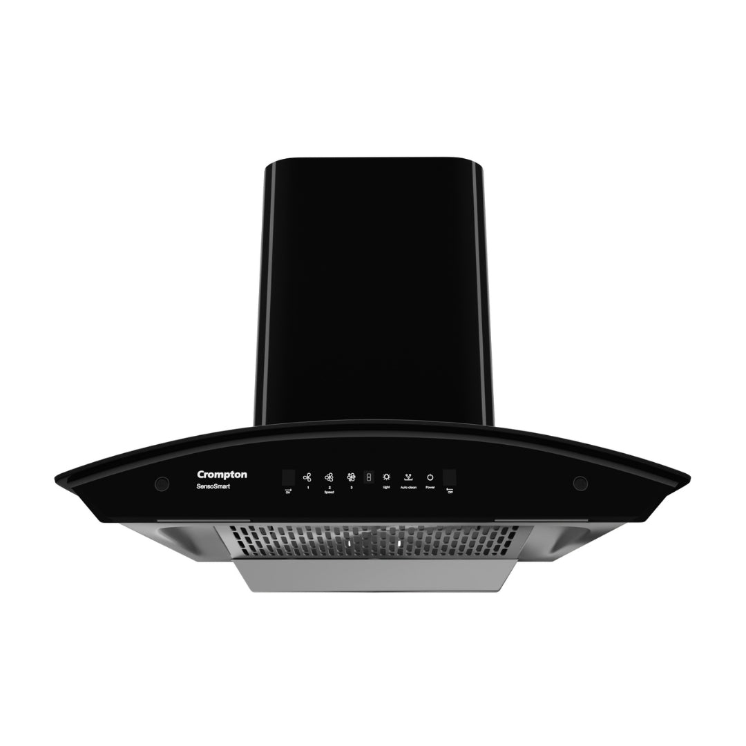 Crompton 60 cm Wall Mounted Chimney SensoSmart CHD-SSC60FLE-MBL