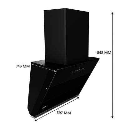 Crompton 60 cm Wall Mounted Chimney SensoSmart CHD-SSI60FLE-MBL