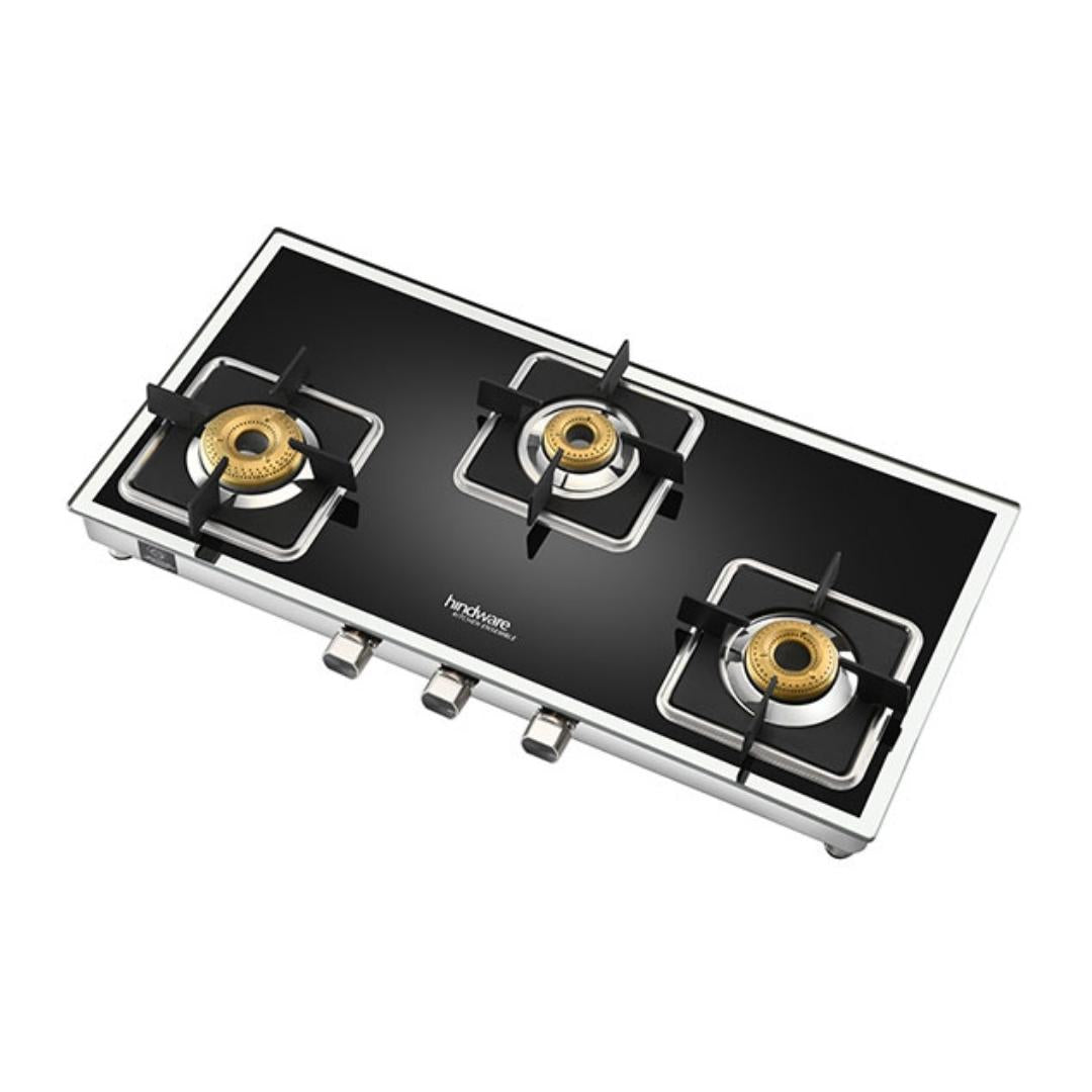 Hindware 77 cm 3 Burner Cooktop Dario Series DARIO 3B