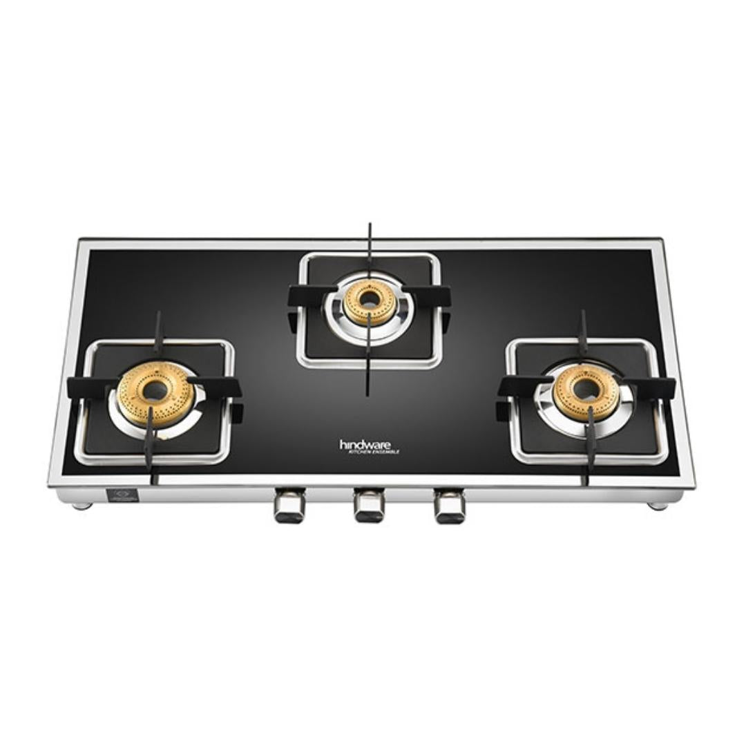 Hindware 77 cm 3 Burner Cooktop Dario Series DARIO 3B
