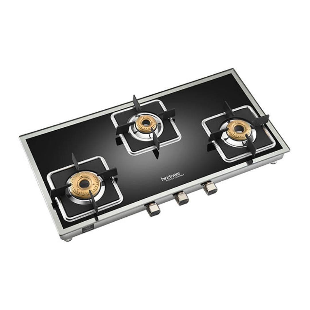Hindware 77 cm 3 Burner Cooktop Dario Series DARIO 3B