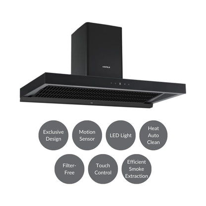 Hafele 90 cm Wall Mounted Chimney DATURA NEO 90