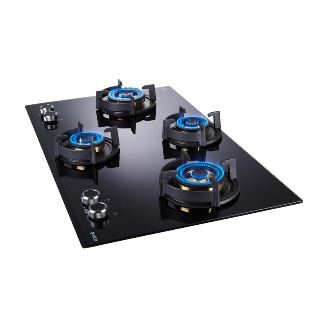 Elica 90 cm 4 Burner Hob Direct Flame Series DFS FB MFC 4B 91 FFD