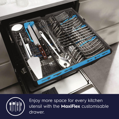 Electrolux Semi Built in Dishwasher UltimateCare 700 EEM48300IX with 14 Place Settings