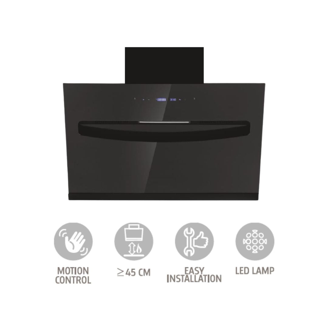 Elica 60 cm Wall Mounted Chimney Filterless Series EFL S607 BLDC HAC LTW VMS