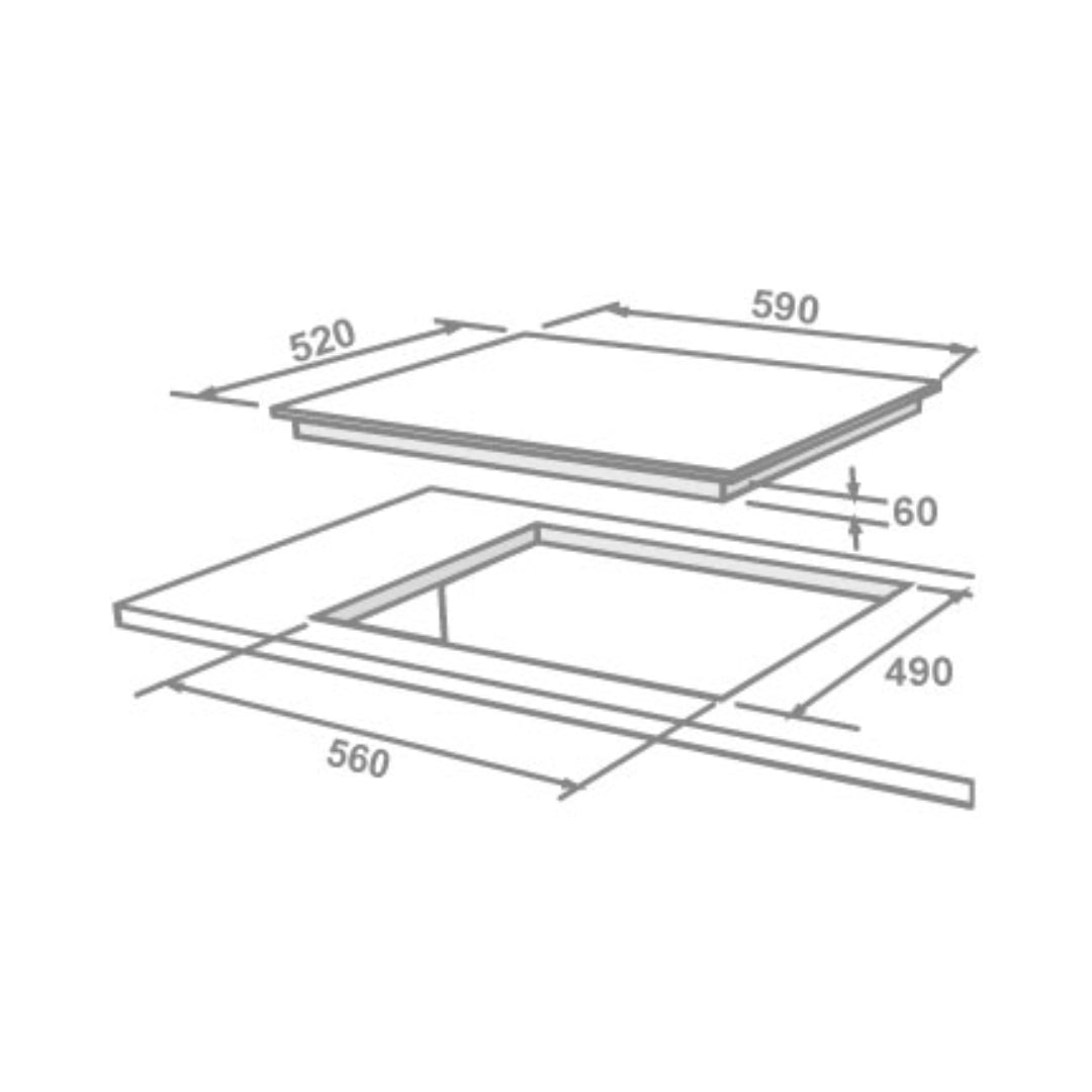 Elica 4 Zones Induction Hob EIH 4Z 60