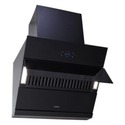 Elica 60 cm Wall Mounted Chimney Ismart Series ISMART EFL HAC LTW 60 + Elica 60 cm 4 Burner Hob Direct Flame Series FLEXI DFS FB 4B 60 DX