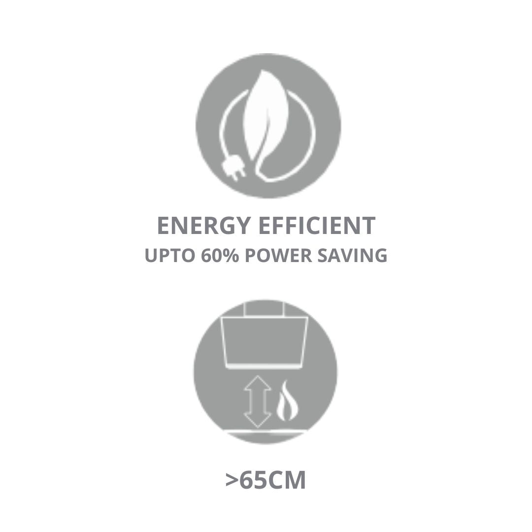 Elica 60 cm Wall Mounted Chimney Ismart Series ISMART EFL HAC LTW 60