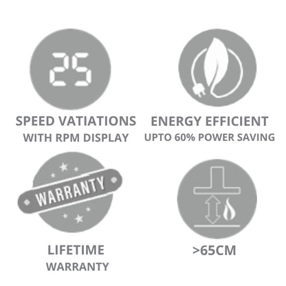 Elica 90 cm Wall Mounted Chimney Ismart Series ISMART GALAXY BF LTW 90 NERO