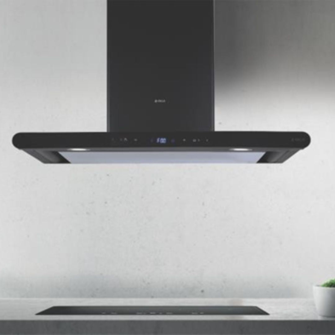 Elica 90 cm Wall Mounted Chimney Ismart Series ISMART GALAXY EDS LTW 90 NERO