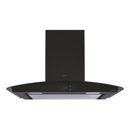 Elica 90 cm Wall Mounted Chimney Ismart Series ISMART GLACE EDS LTW 90 NERO