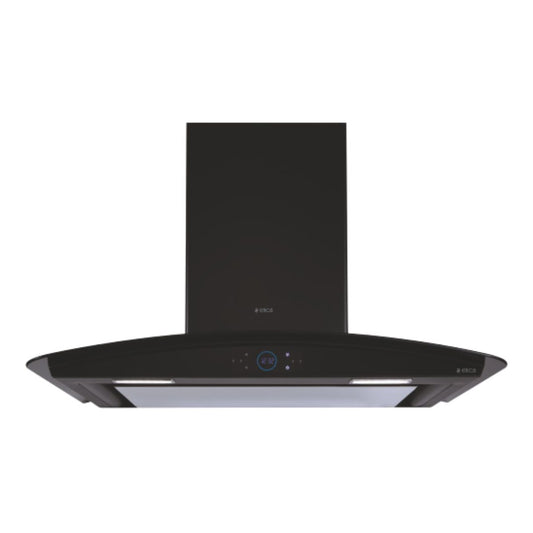 Elica 90 cm Wall Mounted Chimney Ismart Series ISMART GLACE EDS LTW 90 NERO