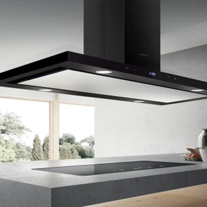 Elica 90 cm Island Chimney Ismart Series ISMART SPOT H4 EDS ISLAND LTW 90 NERO