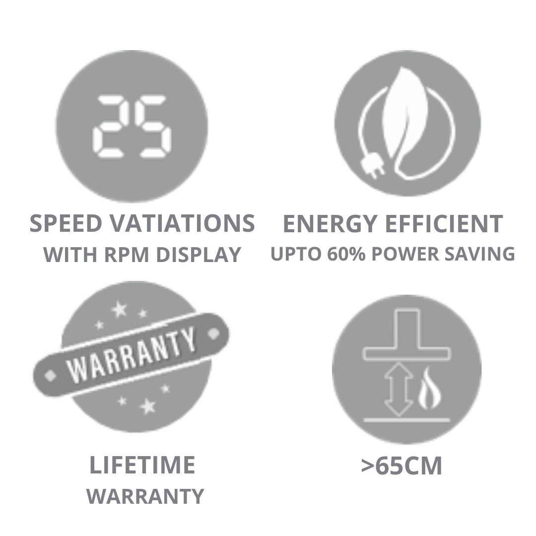 Elica 90 cm Island Chimney Ismart Series ISMART SPOT H6 BF ISLAND LTW 90 NERO