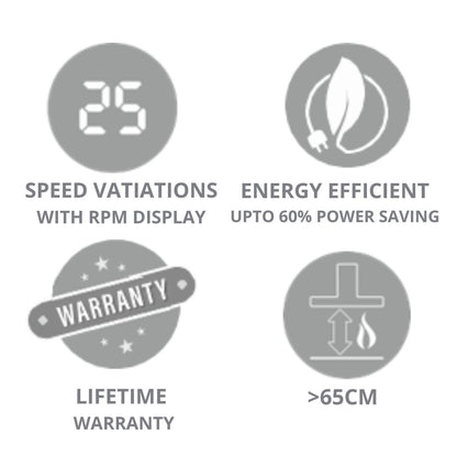Elica 90 cm Island Chimney Ismart Series ISMART SPOT H6 BF ISLAND LTW 90 NERO