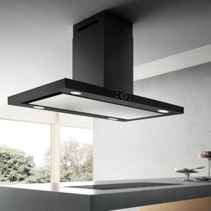Elica 120 cm Island Chimney Ismart Series ISMART SPOT H6 EDS ISLAND LTW 120 NERO