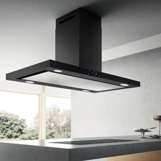 Elica 120 cm Island Chimney Ismart Series ISMART SPOT H6 EDS ISLAND LTW 120 NERO