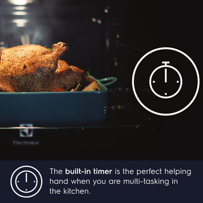 Electrolux Built In Oven with Steam Assist KOCBP21XA + Electrolux Built-In Convection Microwave EMSB25XC + Electrolux 90 cm Wall Mounted Chimney UltimateTaste 700 Series ECS9932KB + Electrolux 90 cm 4 Burner Hob UltimateTaste 300 EHG9430BCD