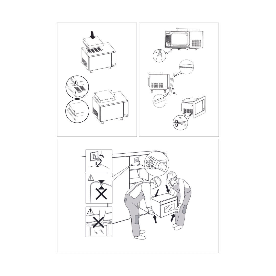 Electrolux Built In Oven With Air Fryer UltimateTaste 500 KOIGH00KA2 + Electrolux Built-In Convection Microwave UltimateTaste 700 EMSB25XC