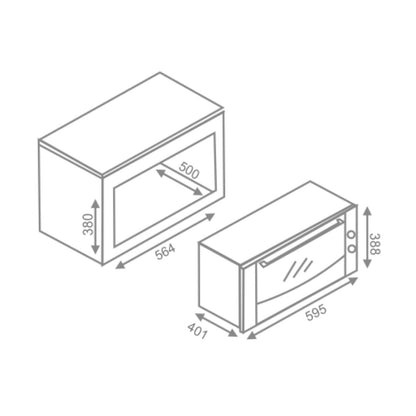 Elica Built-In Microwave EPBI MWO GL 220
