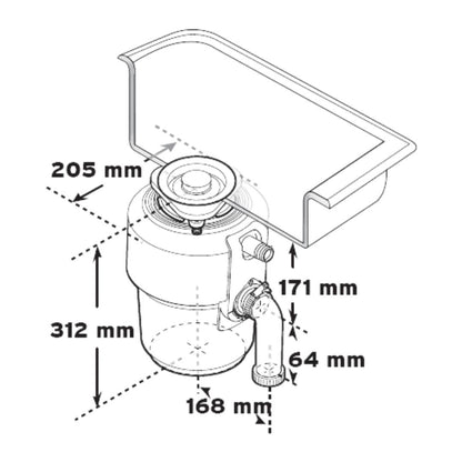 InSinkErator Food Waste Disposer EVOLUTION 100