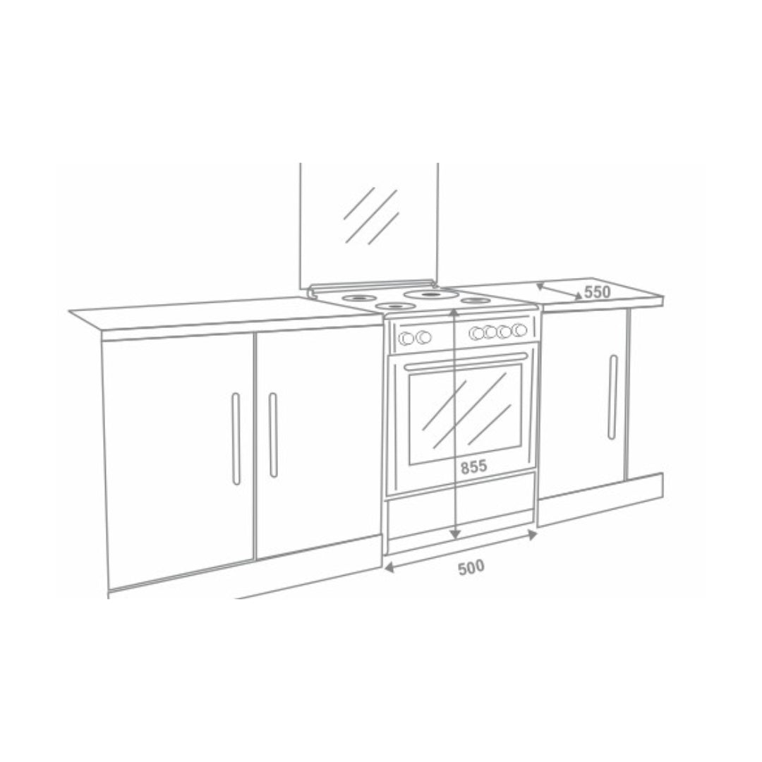 Elica Cooking Range F 3402 NGRB BK