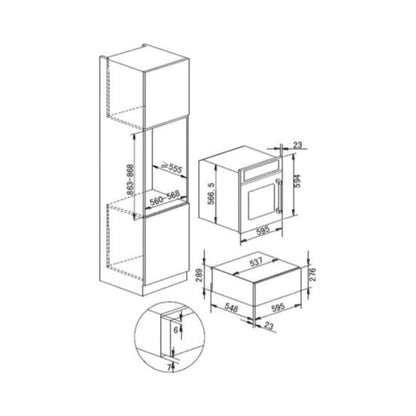 Faber Warmer Drawer FBIWD 6P TC BS