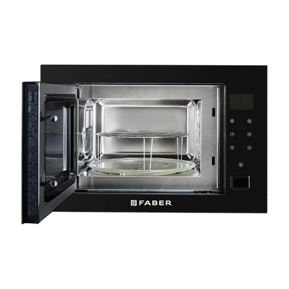Faber Built In Oven FBIO 80L 6F BK + Faber Built-In Microwave FBI MWO 25 SG