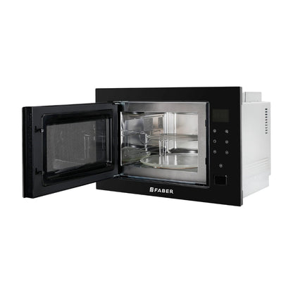 Faber Built In Oven FBIO 80L 6F BK + Faber Built-In Microwave FBI MWO 25 SG